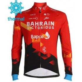 Wielershirt 2021 Team Bahrain Victorious N001 Winter Thermal Fleece